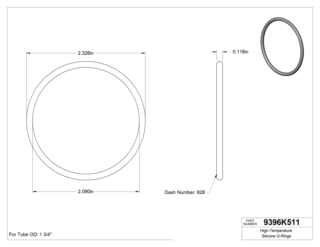 Technical drawing - 9396K511
